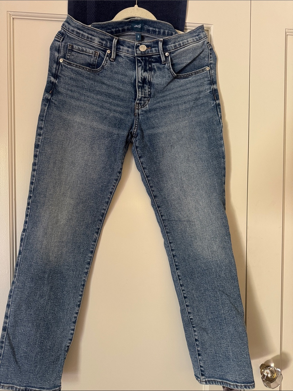 Jag Jeans Mid Wash Blue Straight-Leg Women's Jeans